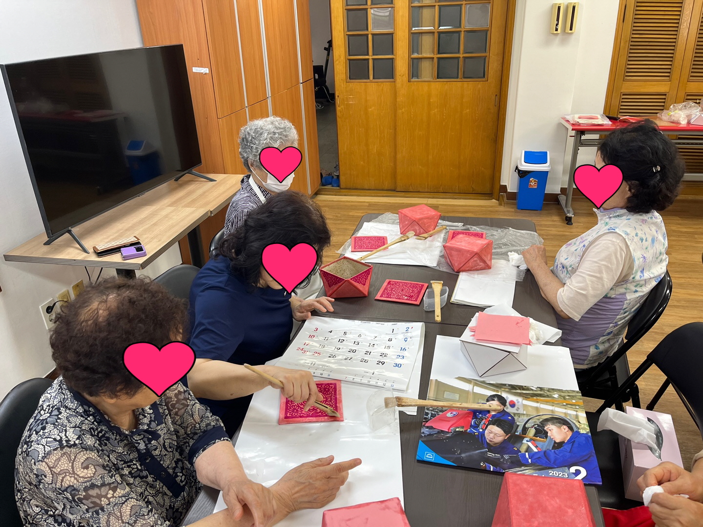 마음치유 프로그램 한지 비즈 상자 만들기 