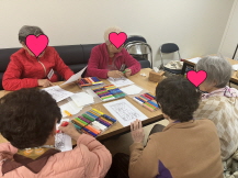 치매예방 프로그램 화투 색칠하기