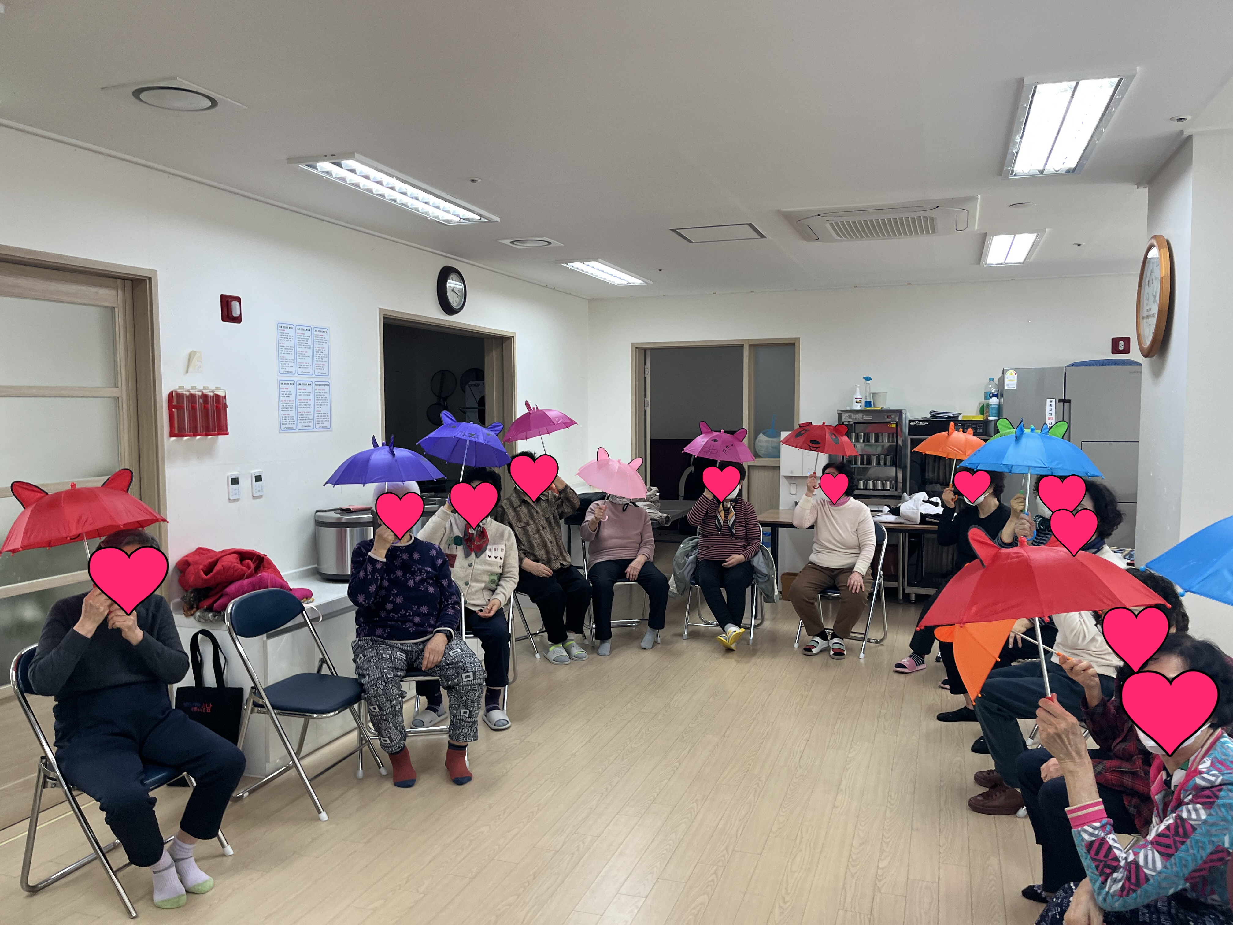 웃음치료(레크리에이션) 압력기 스트레칭 