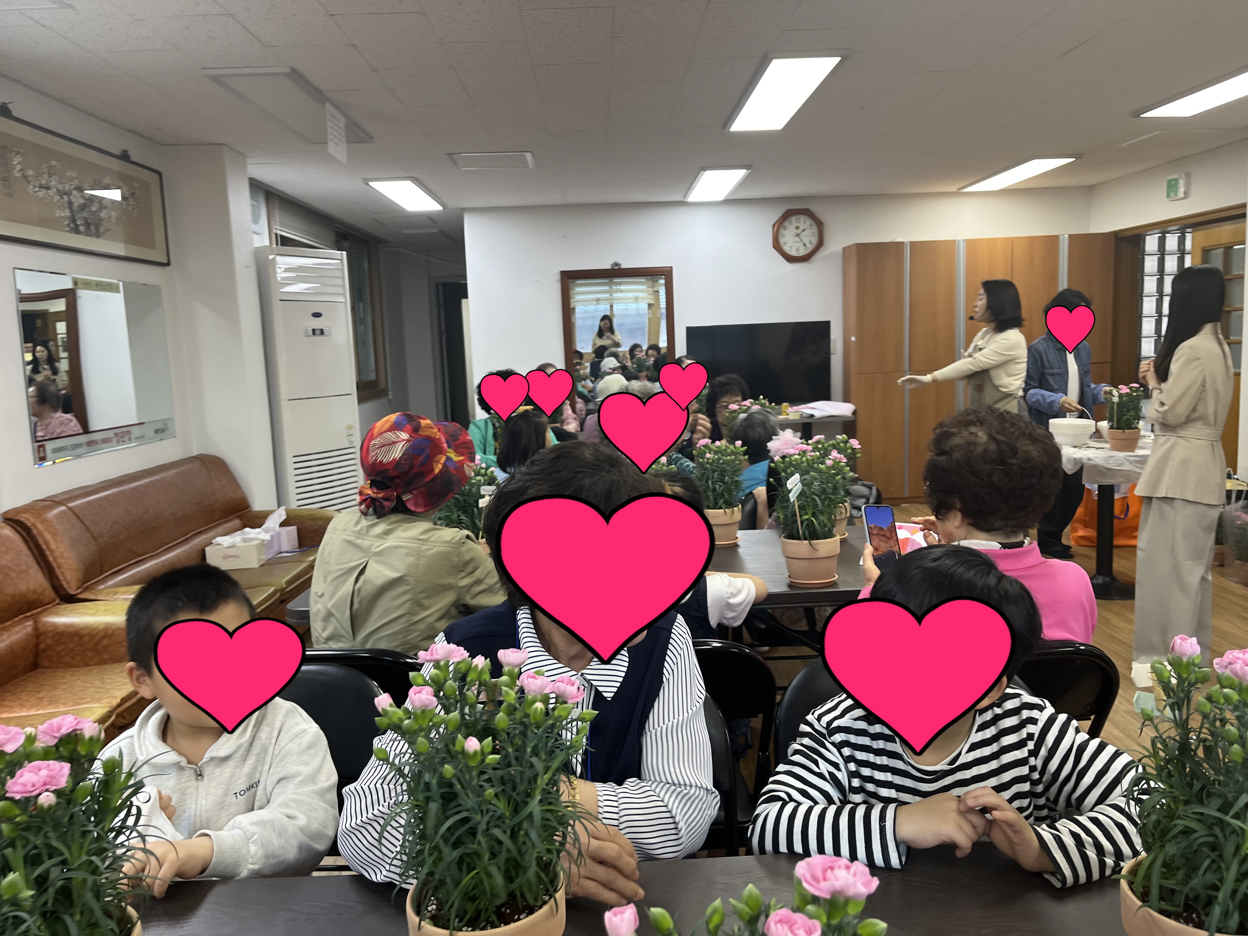 1,3세대 통합 원예 프로그램 카네이션 화분 만들기 